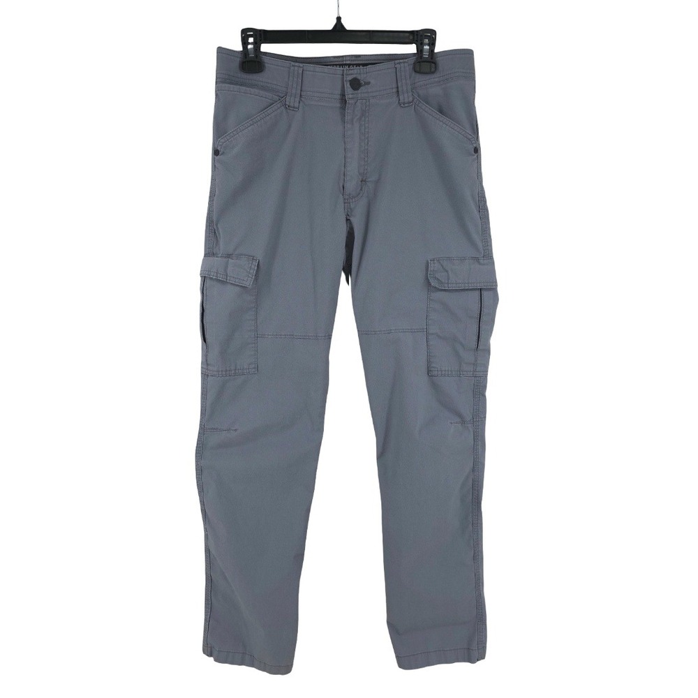Wrangler ATG All Terrain Cargo Utility Outdoor Gray Pants Mens 32x34